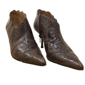 Christian Louboutin Crocodile Ankle Boots - US Size 7 - EU Size 37.5